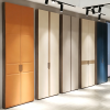 Italian Light Luxury Leather Wardrobe Doors